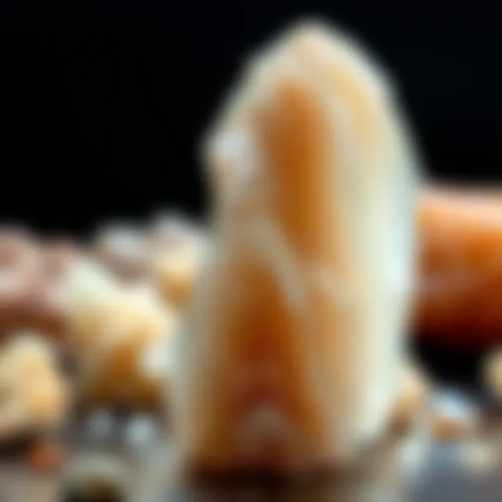 A visually captivating display of various aragonite specimens emphasizing their collectible nature.