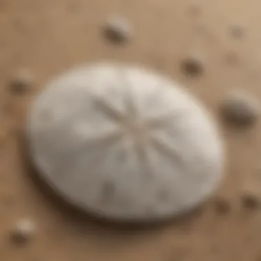 Close-up of sand dollar surface highlighting its biological composition