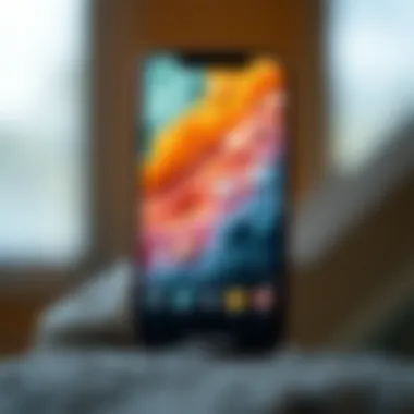 Gemstone Identification App Interface A smartphone displaying a gemstone identification app interface