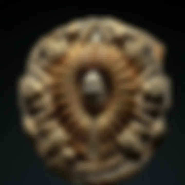 An intricate trilobite fossil showcasing detailed preservation