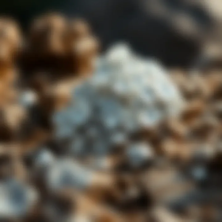 Geological Formation of Native Silver Natural formation of native silver in geological settings illustrating its environment