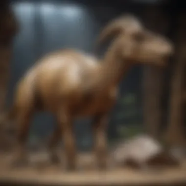 Parasaurolophus Fossil Showcase A stunning Parasaurolophus fossil on display