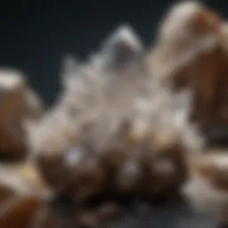 Stunning quartz crystal cluster showcasing natural facets