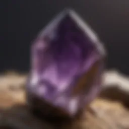 A stunning amethyst crystal found in North Carolina's gem mining sites