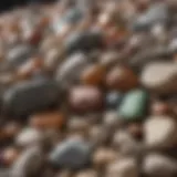A variety of colorful raw rocks suitable for tumbling