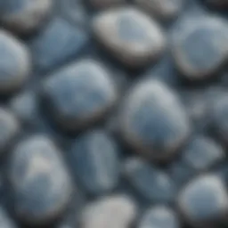 Stunning close-up of blue and white stone showcasing intricate patterns