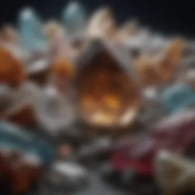 Modern Applications of Crystals A selection of crystals arranged aesthetically to represent their uses in modern applications.