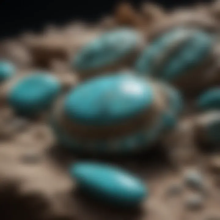 Artifacts made from turquoise showcasing its cultural significance in ancient civilizations