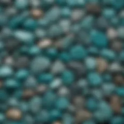 A stunning display of turquoise stones showcasing various shades and textures