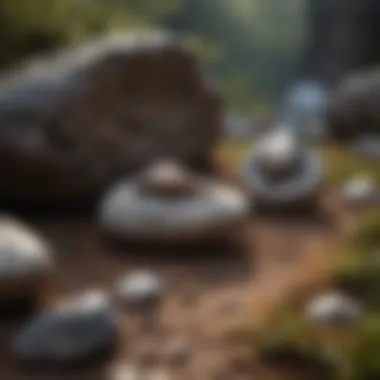 Hag Stones in Cultural Folklore Ancient folklore illustrations depicting hag stones in cultural contexts