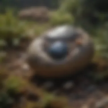 The Mystique of the Hag Stone Artistic representation of a hag stone surrounded by mystical elements
