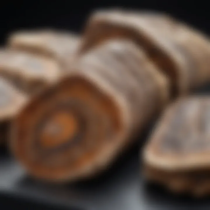 Mammoth molars displayed for sale at a trade show