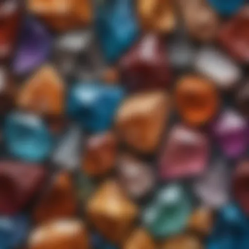 A vibrant assortment of different crystals showcasing their unique colors and shapes
