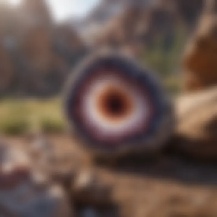 Landscape of Colorado with geode collection sites