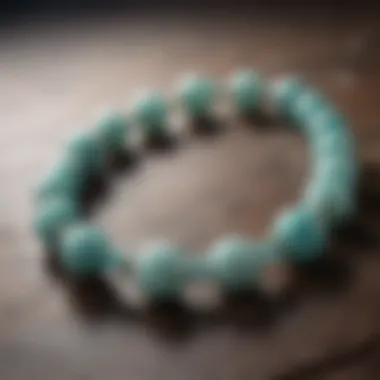 Beautifully crafted jewelry featuring 4mm amazonite beads in an elegant design