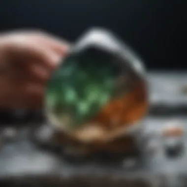 Advanced Techniques in Gemstone Analysis Laboratory setting with advanced equipment used for gemstone analysis