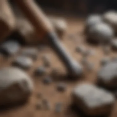 Rock Hammer and Chisel Set A rock hammer and chisel set for geology enthusiasts