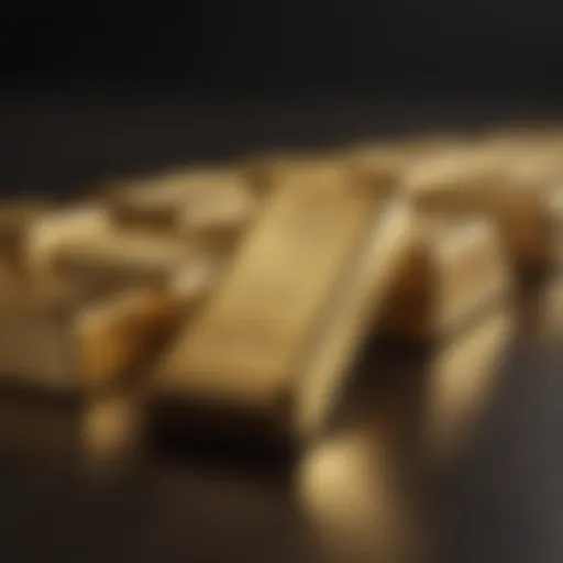 Golden bars symbolizing wealth and investment