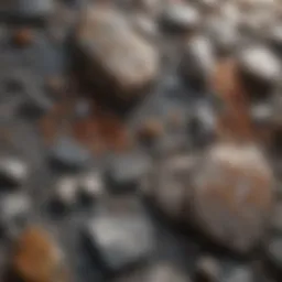 Close-up view of granite texture showcasing mineral grains