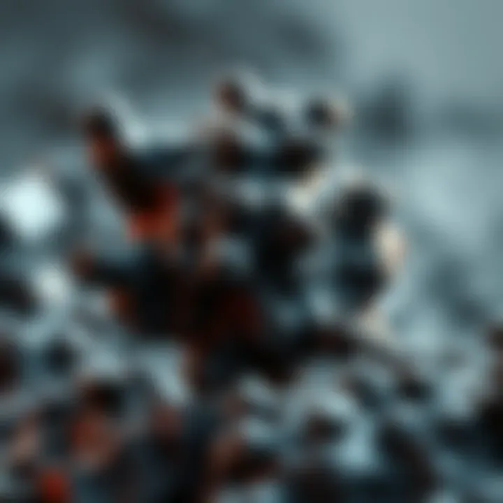 Chemical structure of iron in various states