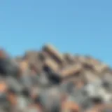 Geological formations showcasing iron deposits