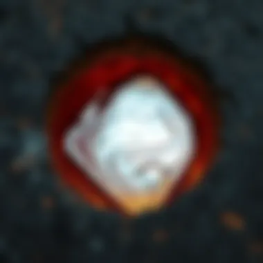 Molten Silver Insight Close-up of molten silver in a crucible