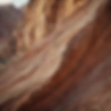 Sedimentary rock layers revealing the geological history of Colorado