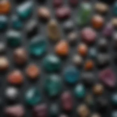 Diverse Schorl Tourmaline Specimens Collection of schorl tourmaline specimens displaying various shapes and sizes