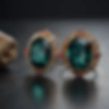 Artistic display of schorl tourmaline jewelry reflecting its elegance and appeal