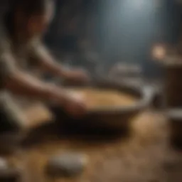 Historical gold sieving techniques