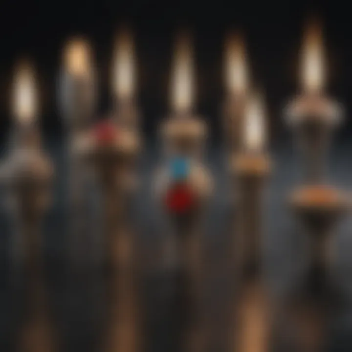 Different types of small jewelry torches displayed