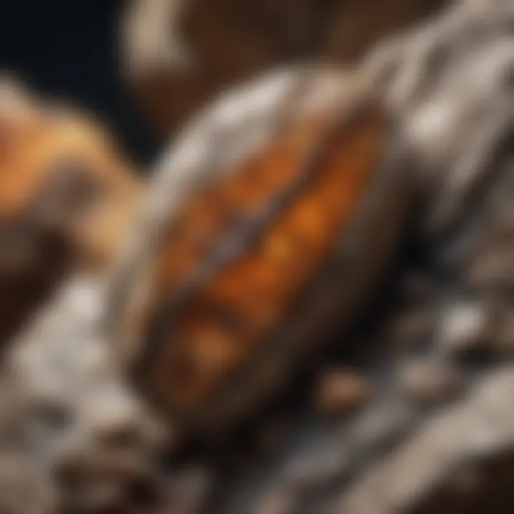 Close-up of a high-quality rock specimen with unique features