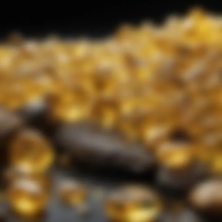 An exquisite display of various yellow gemstones