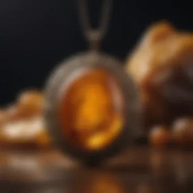 Cultural Treasures: Antique Amber Jewelry An antique amber pendant highlighting its cultural significance