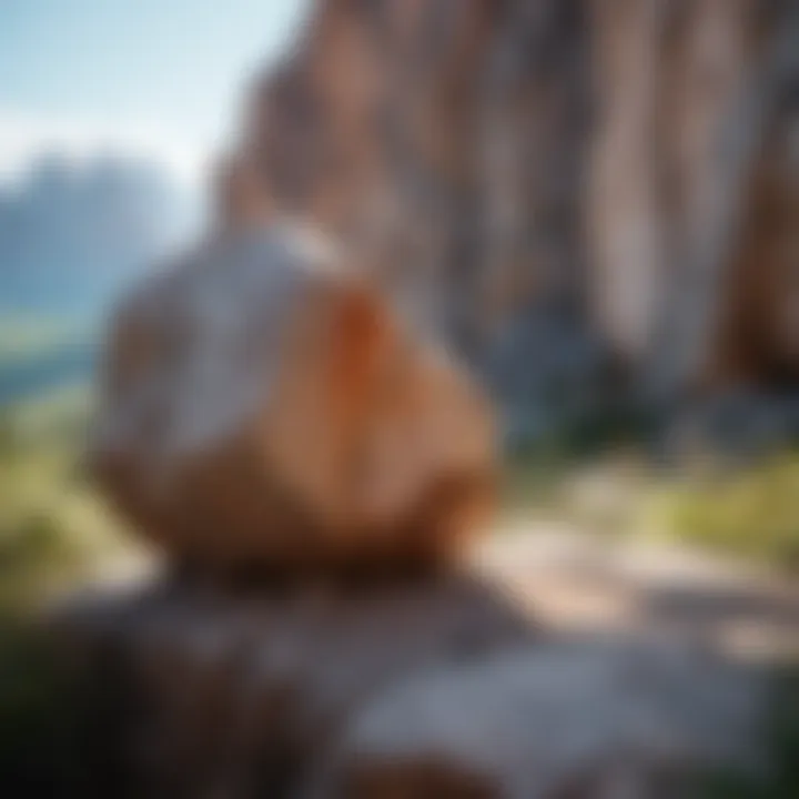 Natural landscape featuring dolomite rock formations