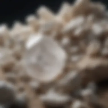 Artistic Representation of White Quartz An artistic representation of white quartz in various cultural artifacts.