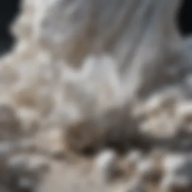 Geological Formation of White Quartz Geological formation of white quartz in its natural habitat.