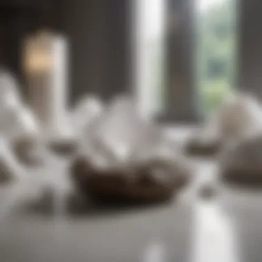 Modern Setting with White Quartz A modern setting displaying white quartz used in home decor.