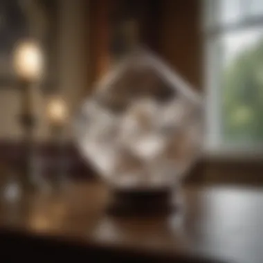 Historical Significance of Quartz Collectibles A vintage quartz collectible displayed in an elegant setting, emphasizing its historical significance