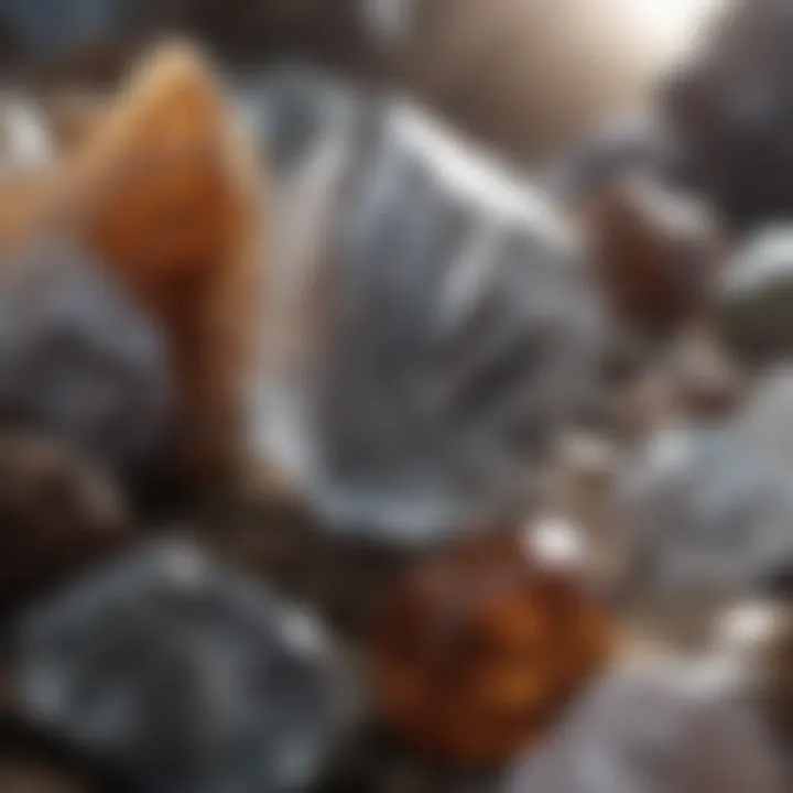 Illustration depicting the contrast between natural and synthetic crystals.