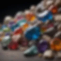 A stunning array of colorful gemstones