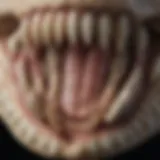 Detailed anatomy of alligator teeth showcasing their unique structure