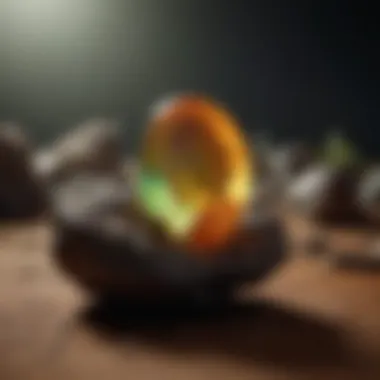 The Allure of Ethiopian Opal Vibrant Ethiopian opal showcasing its unique play of color