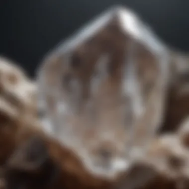 Natural Beauty of Quartz Crystals A close-up of a quartz crystal showcasing its natural facets.